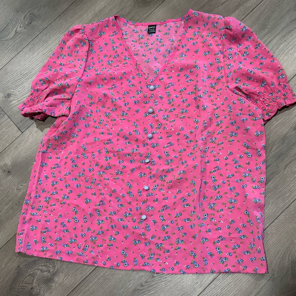 Floral Pink Women's Top